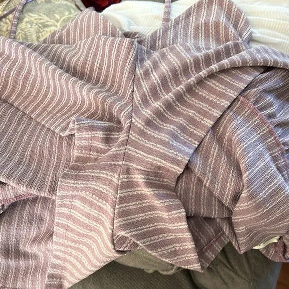 Pull & Bear Striped Baggy Romper Womens size L - Picture 6 of 9